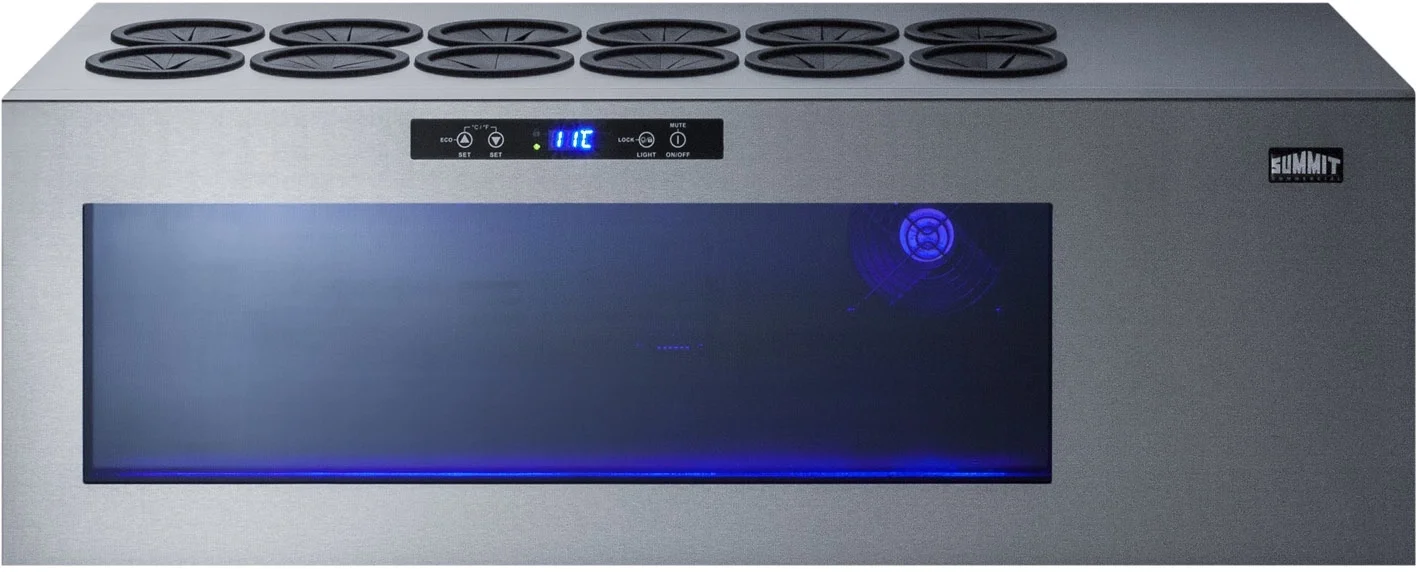 Summit STC6 36 Inch Stainless Steel Freestanding Wine Cooler