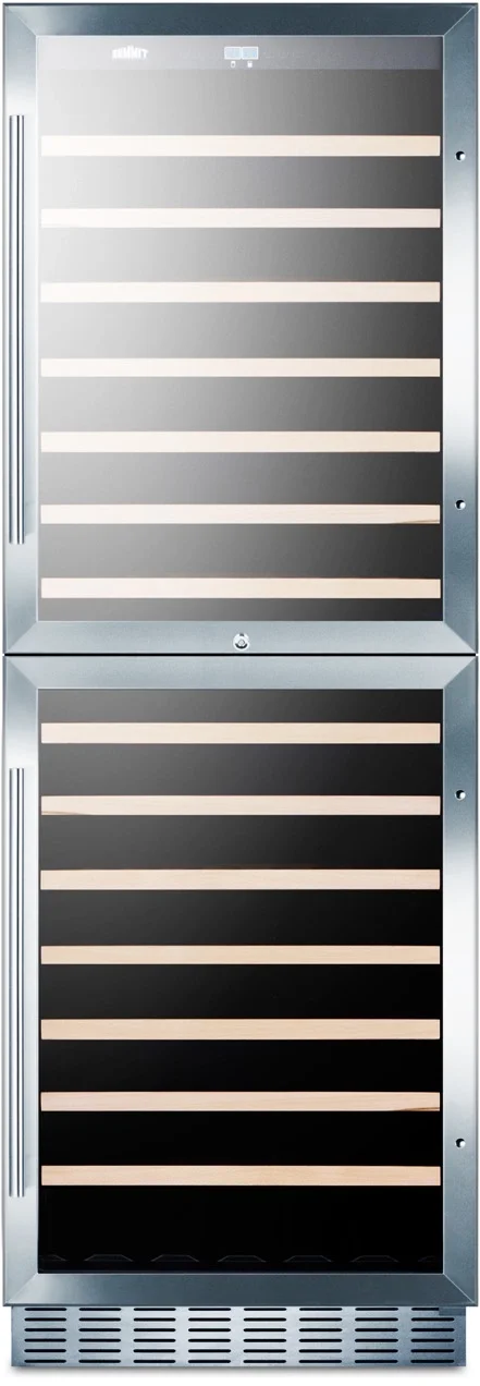 Summit SWC1875BCSS 24 Inch Stainless Steel Built-In and Freestanding Wine Cooler