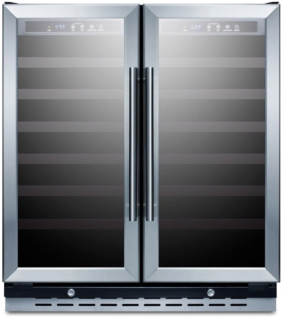 Summit SWC3066B 30 Inch Stainless Steel Built-In Wine Cooler
