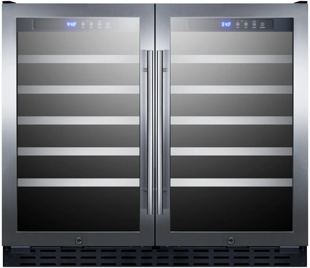 Summit SWC3668ADA 36 Inch Stainless Steel Built-In and Freestanding Wine Cooler