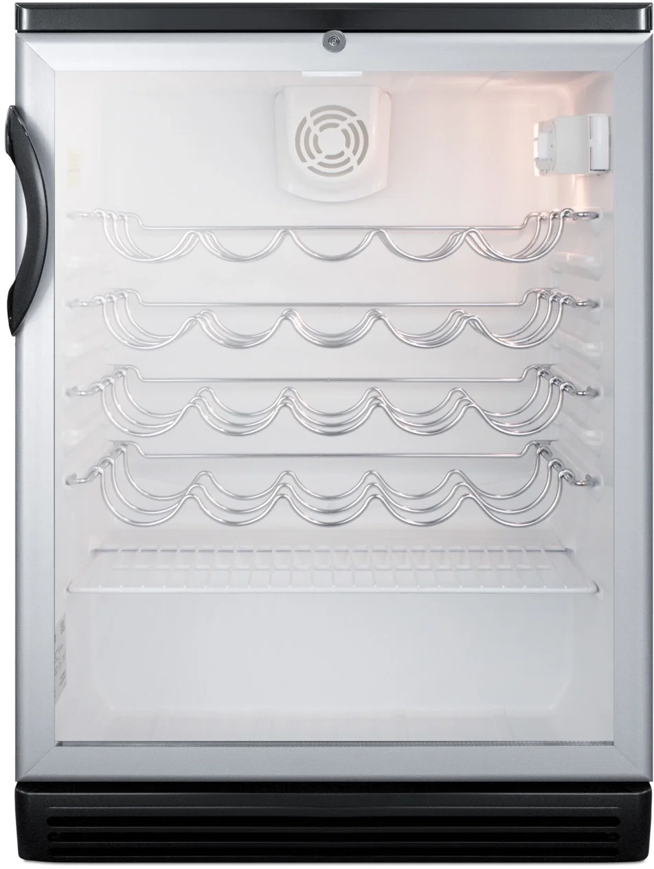 Summit SWC6GBLBI 24 Inch Silver Built-In Wine Cooler