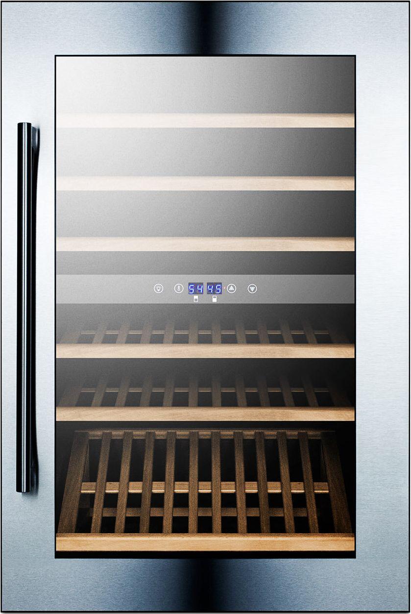 Summit VC60D 24 Inch Stainless Steel Built-In Wine Cooler