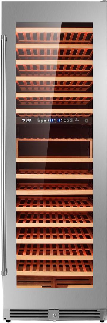 Thor Kitchen TWC2403DI 24 Inch Stainless Steel Built-In and Freestanding Wine Co