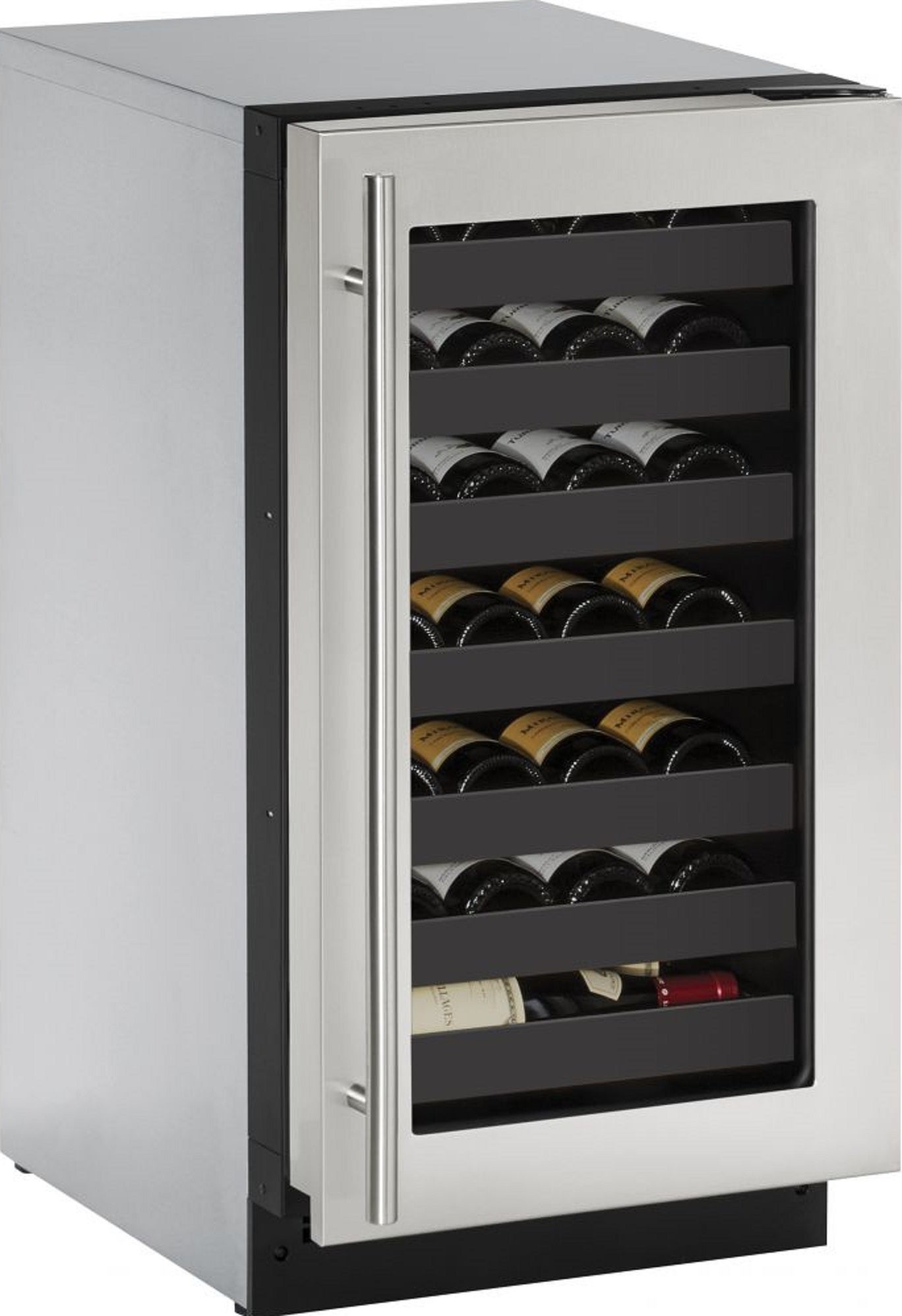 U-Line U2218WCS00B 2000 Series 18 Inch Stainless Steel Built-In Wine Cooler