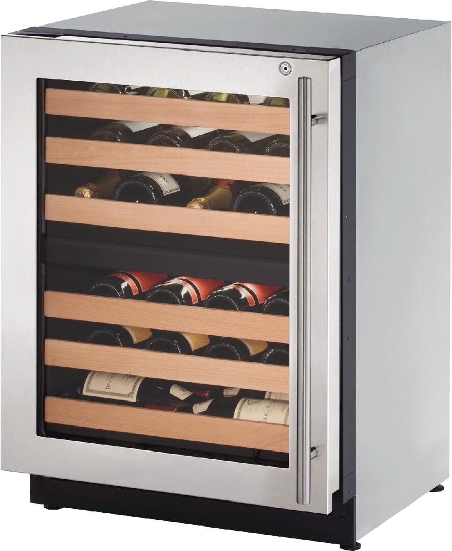 U-Line U2224ZWCS15B Wine Captain 2000 Series 24 Inch Stainless Steel Built-In Wine Cooler