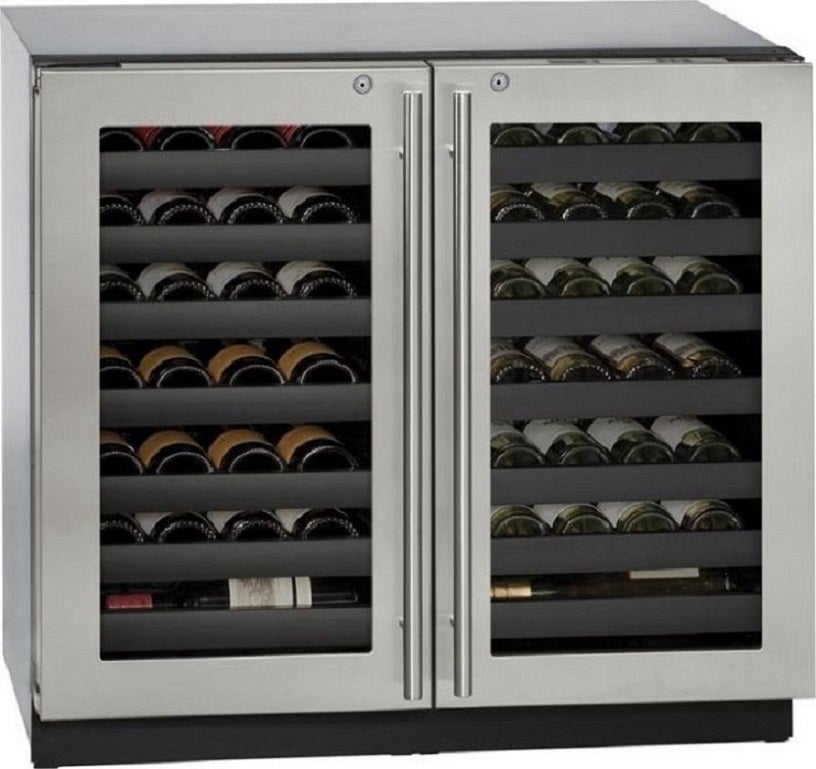 U-Line U3036WCWCS13B Modular 3000 Series 36 Inch Stainless Steel Built-In and Freestanding Wine Cooler