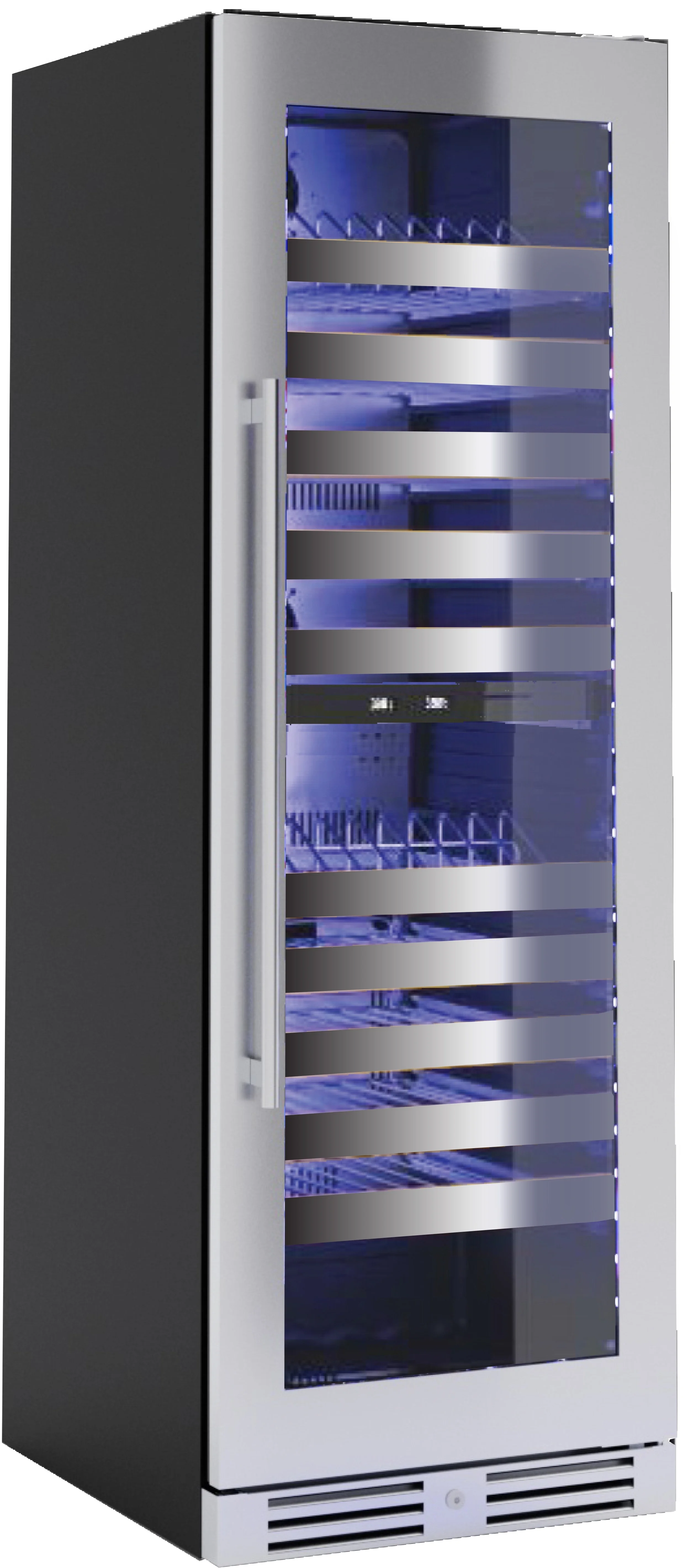XO XOU2470WDZGS 24 Inch Stainless Steel Built-In and Freestanding Wine Cooler