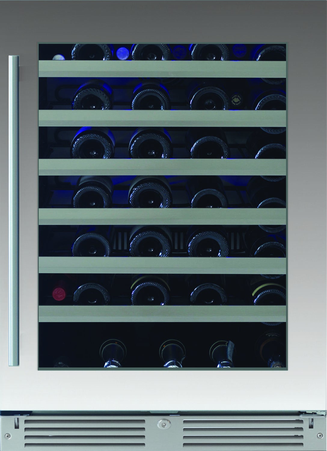 XO XOU24WGSR 24 Inch Stainless Steel Built-In and Freestanding Wine Cooler