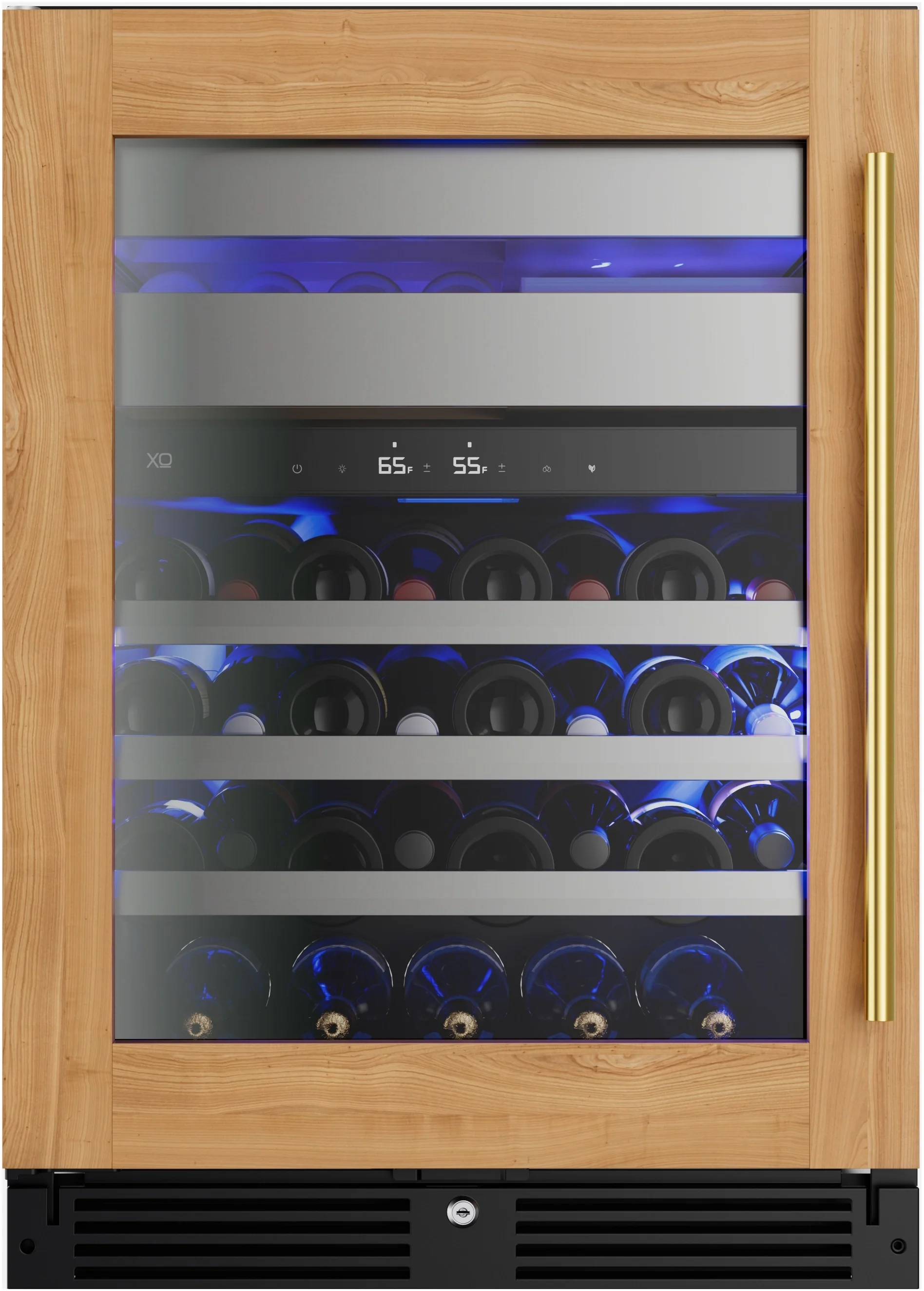 XO XOU24WWGOL 24 Inch Panel Ready Built-In and Freestanding Wine Cooler