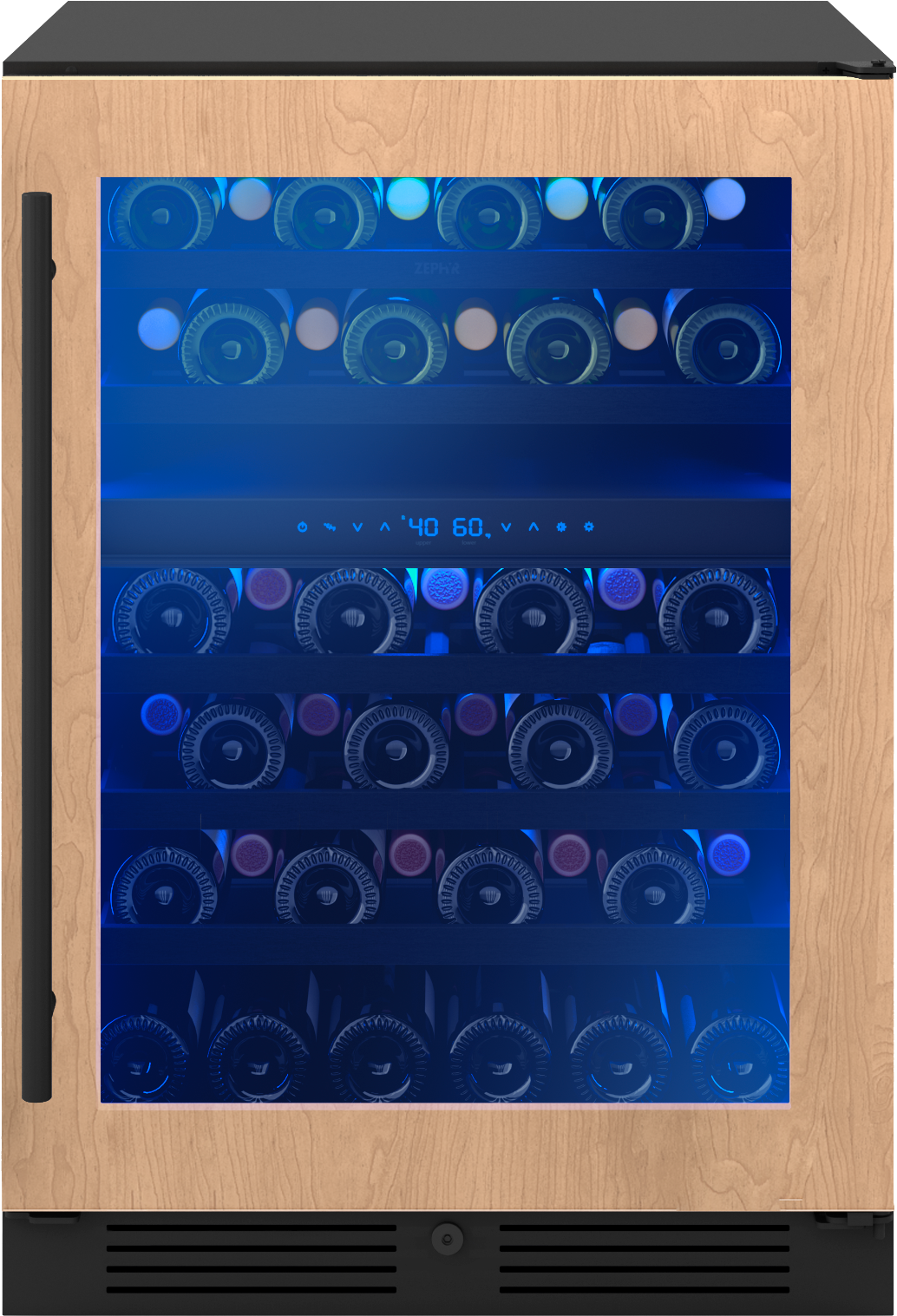Zephyr PRW24C02CPG Presrv Series 24 Inch Panel Ready Built-In and Freestanding Wine Cooler