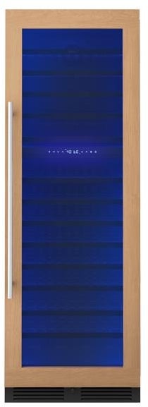 Zephyr PRW24F02CPG Wine Cooler, 24" full size, panel ready + glass, reversible, 2 zones: Panel Ready Glass
