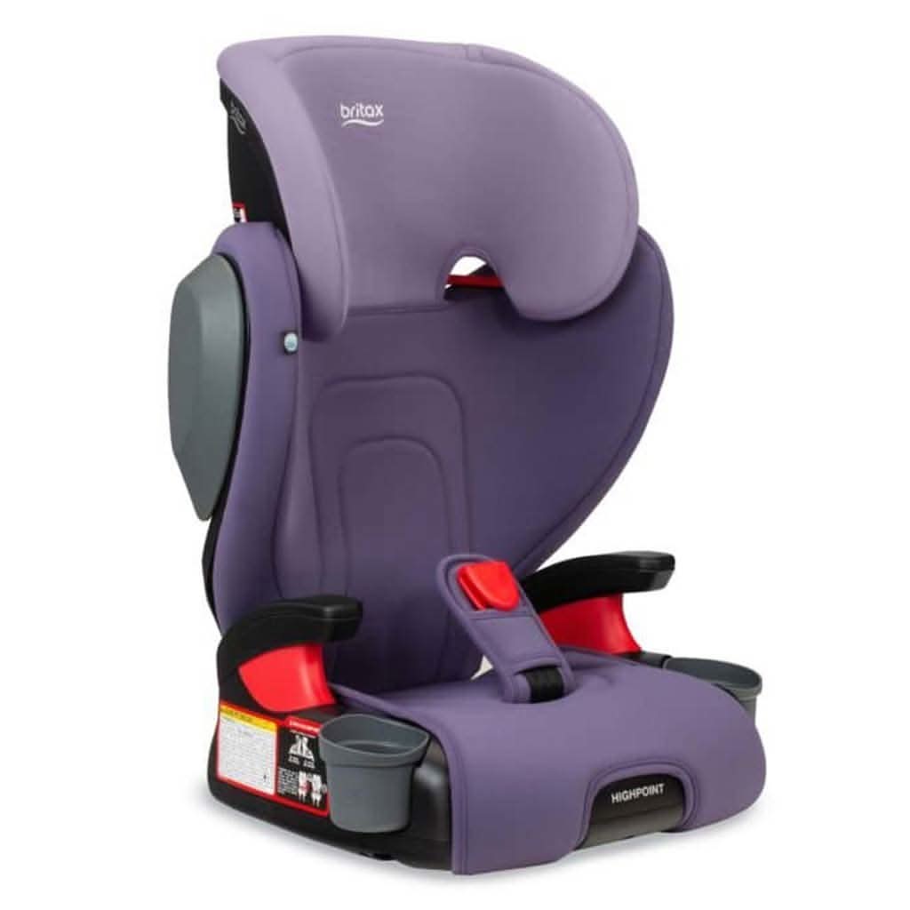 Britax Highpoint 2-Stage Belt Positioning Booster Car Seat - SafeWash Purple Ombre