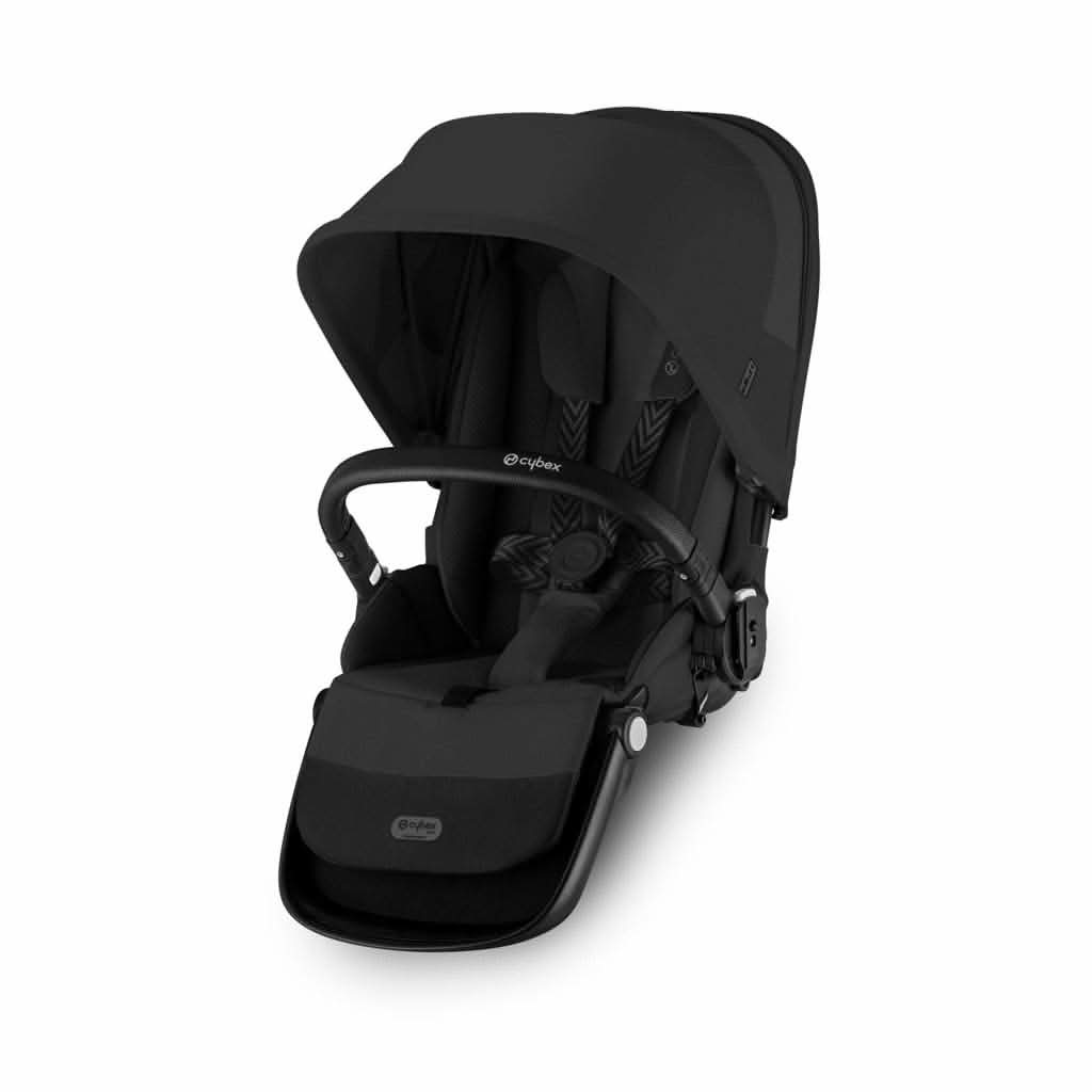Cybex eGazelle S & Gazelle S 2 Second Seat - Moon Black With Black Bumper Bar