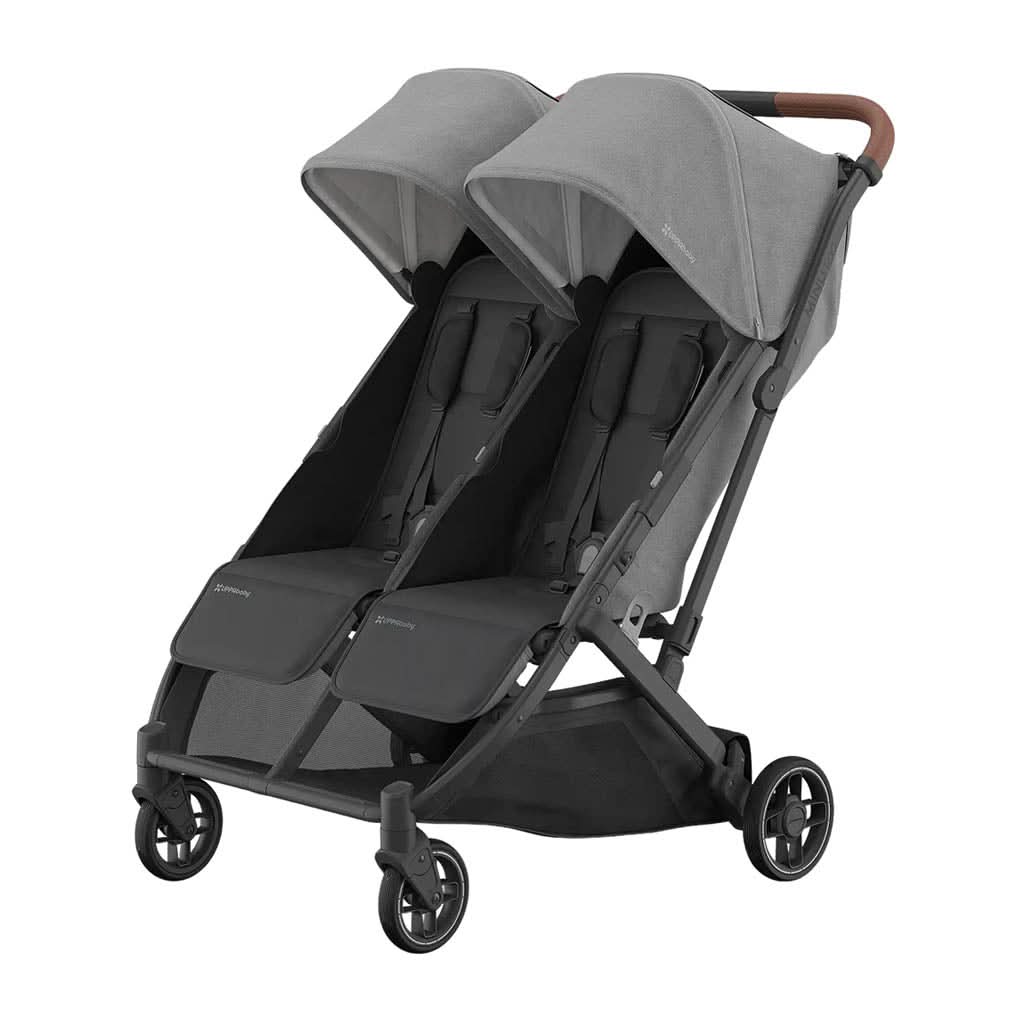 UPPAbaby Minu Duo Lightweight Stroller Jake: Charcoal / Carbon Frame / Black Leather