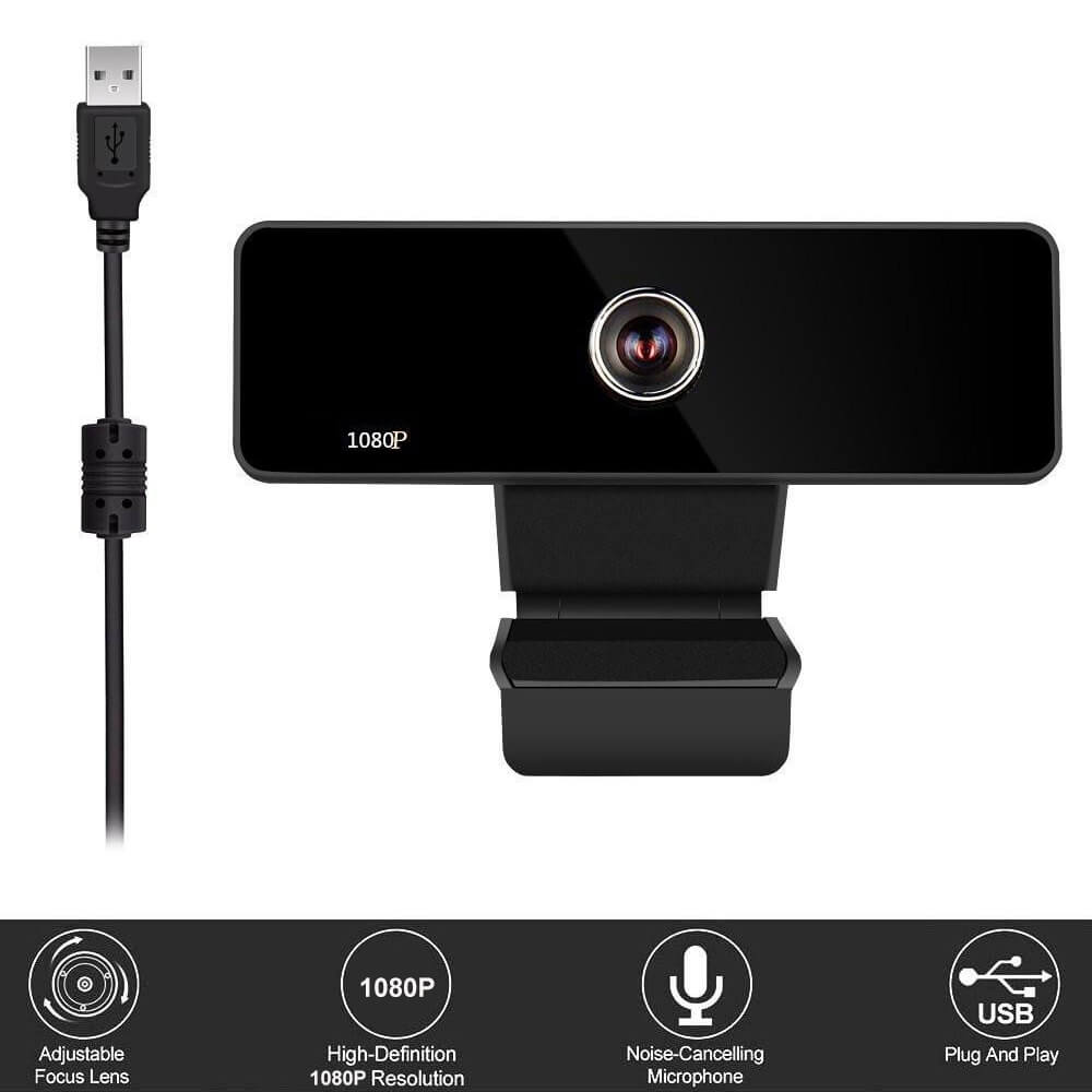 NeonTEK 1080P USB Webcam - Plug and Play