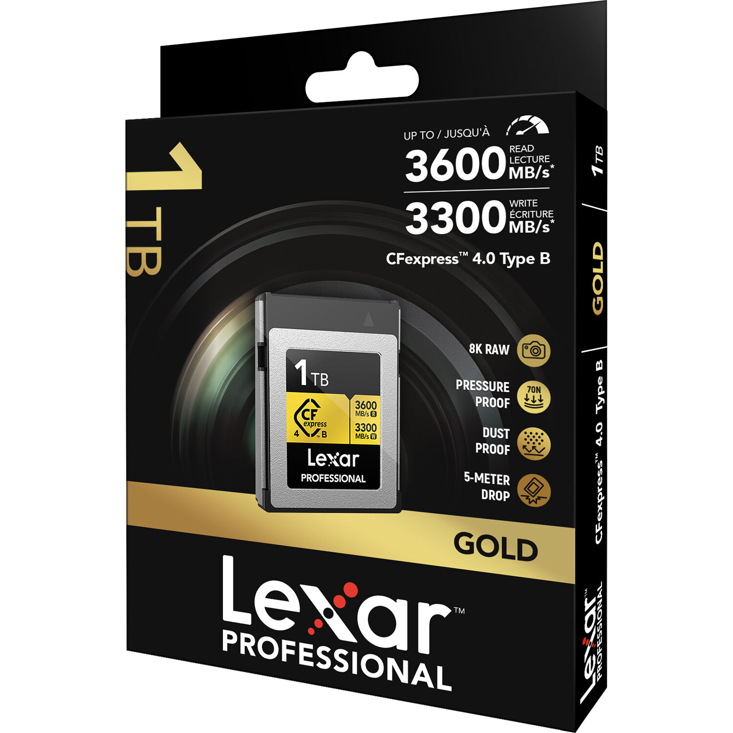 Lexar 1TB Professional GOLD CFexpress 4.0 Type LCXEXP4001T-RNENG