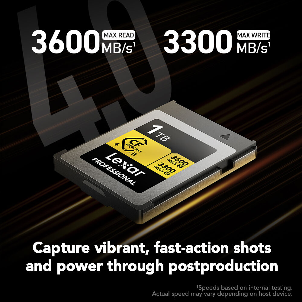 Lexar 1TB Professional GOLD CFexpress 4.0 Type LCXEXP4001T-RNENG