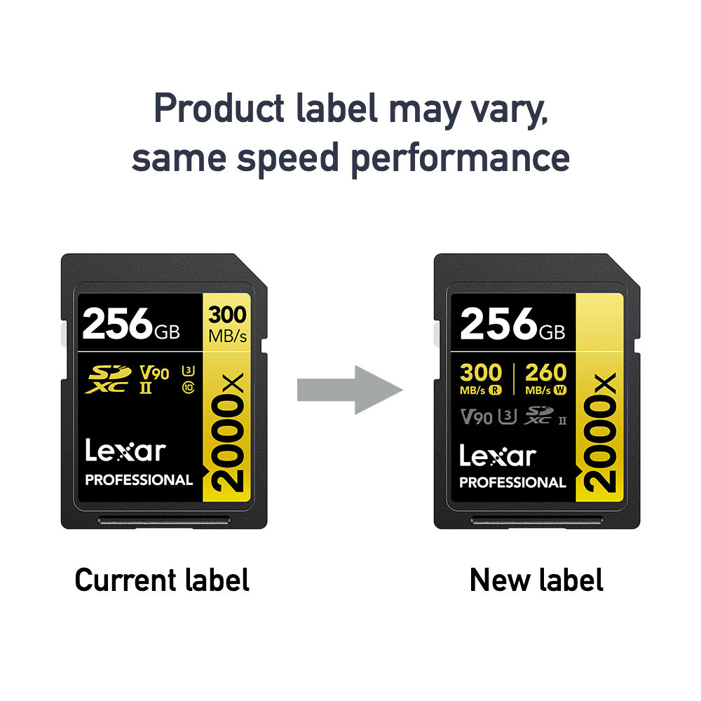 Lexar 256GB Professional 2000x UHS-II SDXC LSD2000256G-BNNNU Greentoe
