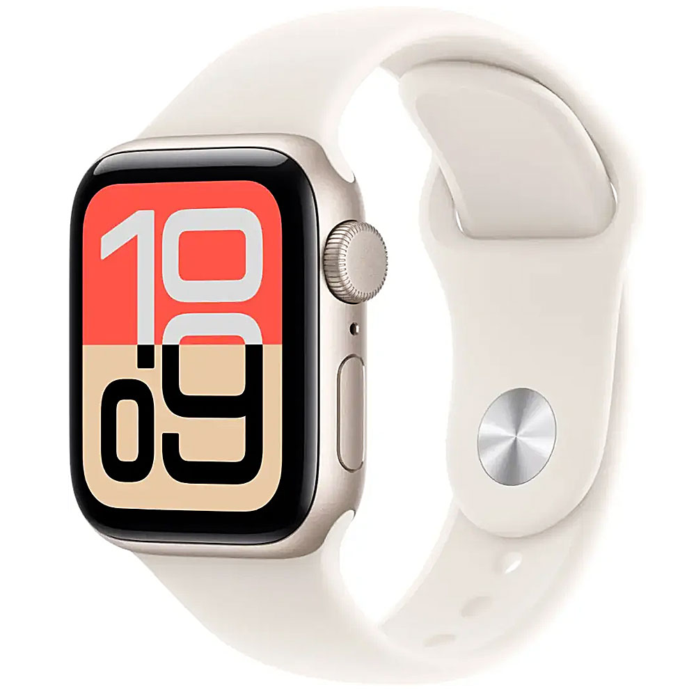 Watch SE 3 GPS 44mm Starlight Aluminum Case with Starlight Sport Band - S/M