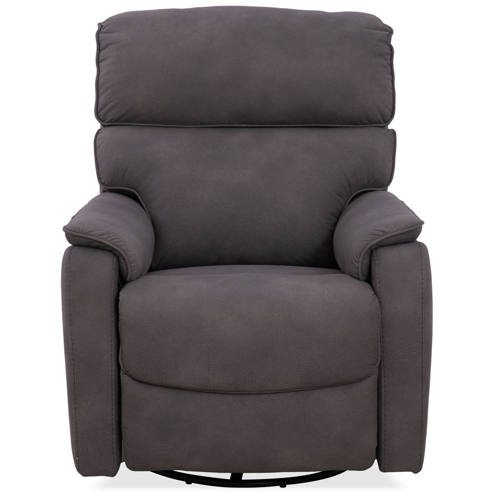 Louie Swivel Glider Recliner - Charcoal