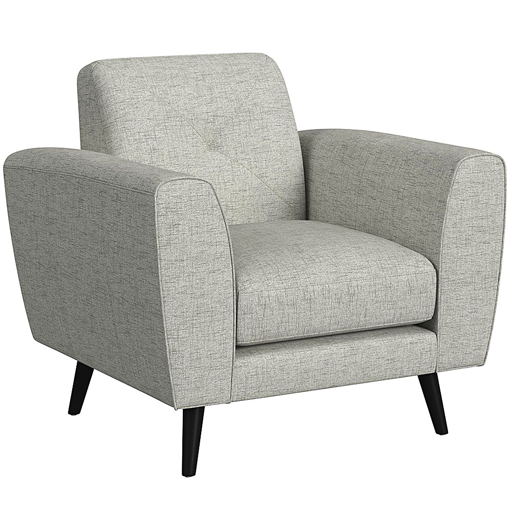 Sonata Chair in Palmer smoke with Black Wooden Legs
