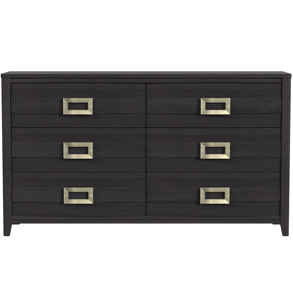 Tobias 6 Drawer Dresser — Black