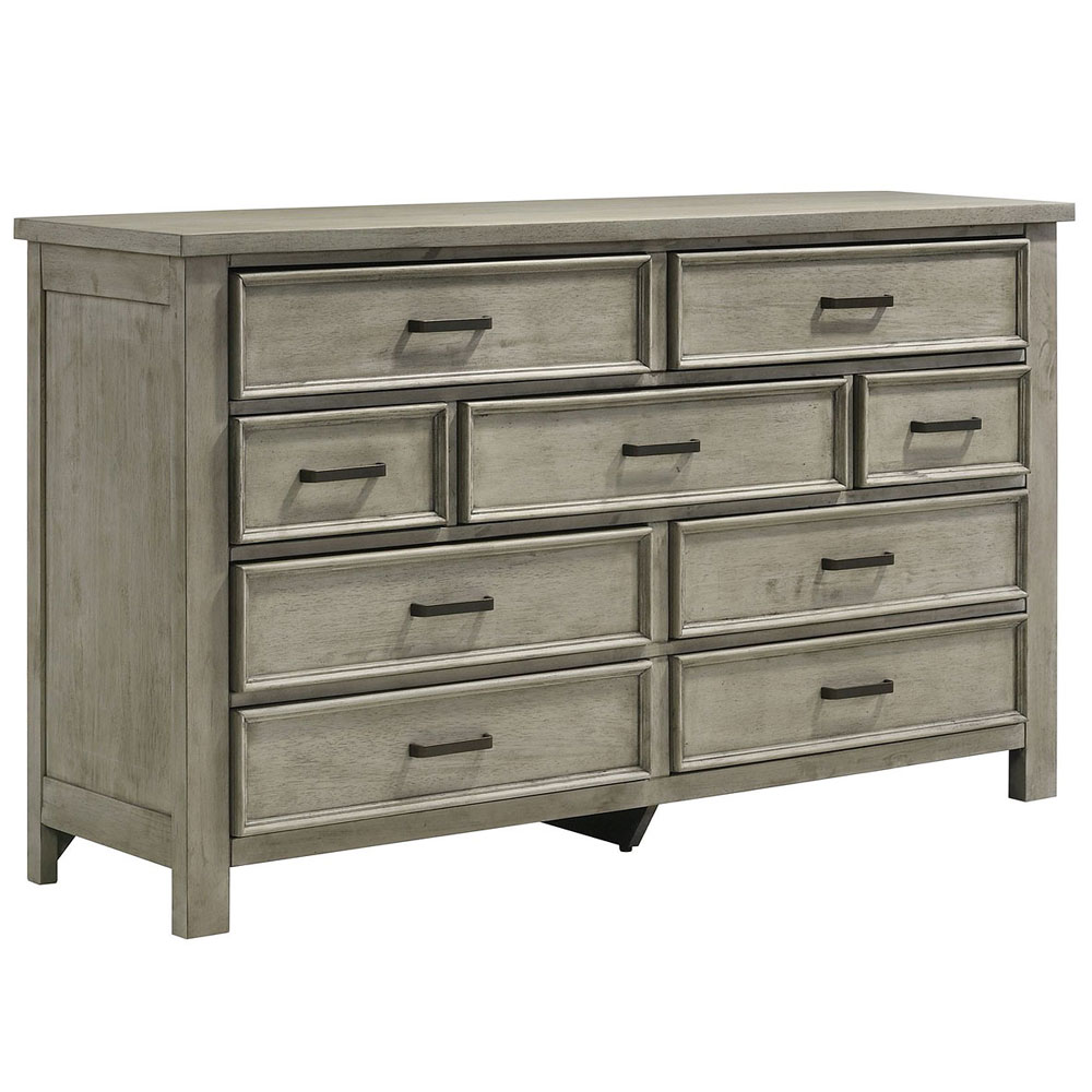 Finlay 9 drawer Dresser- Drift Gray