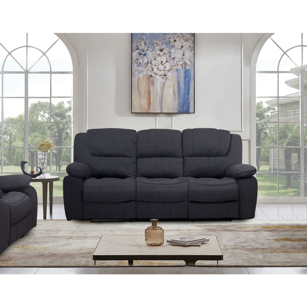 Kayla Dual Reclining Sofa - Midnight