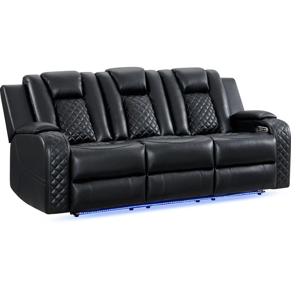 Carlo Casual Power Reclining Sofa with Dropdown Table & Reading Light