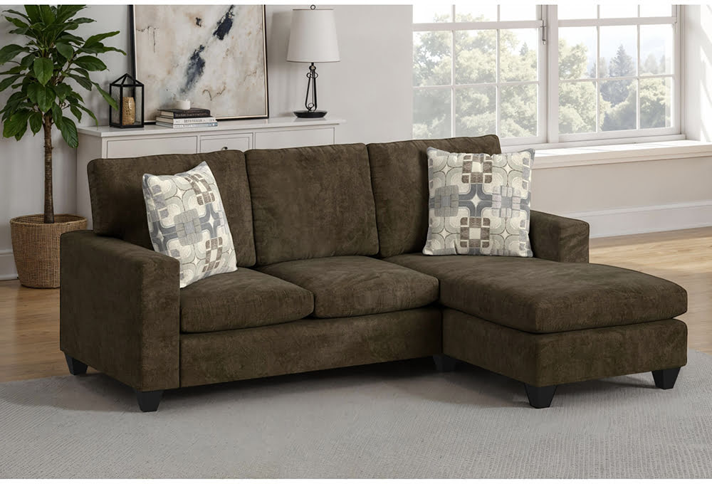 Audrey Sofa with Moonstone Pillows