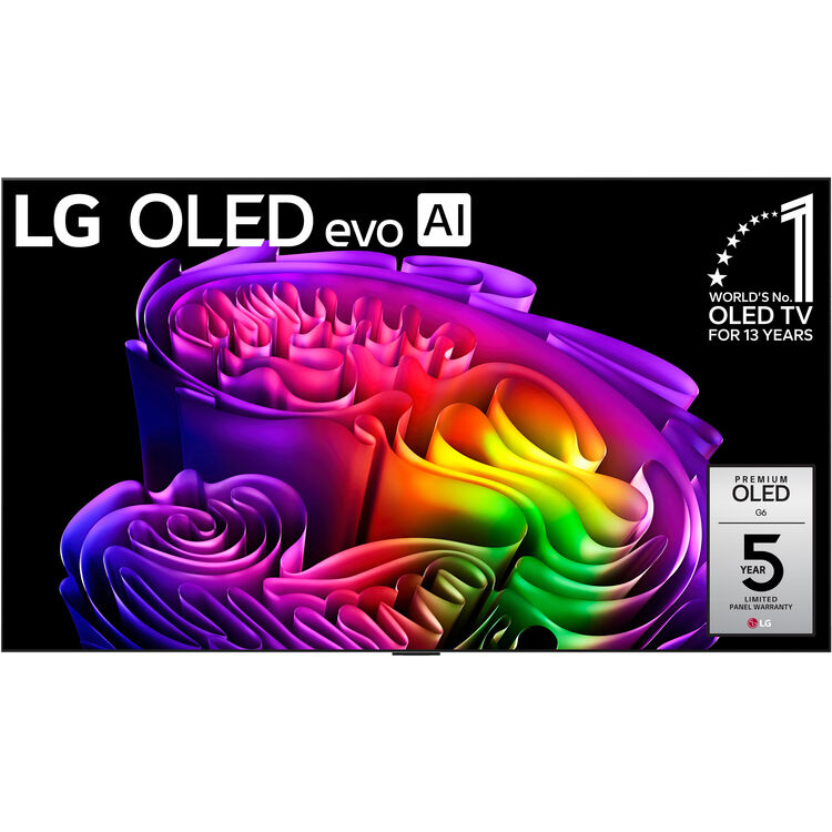LG 65" 4K HDR Smart OLED evo AI G6 TV