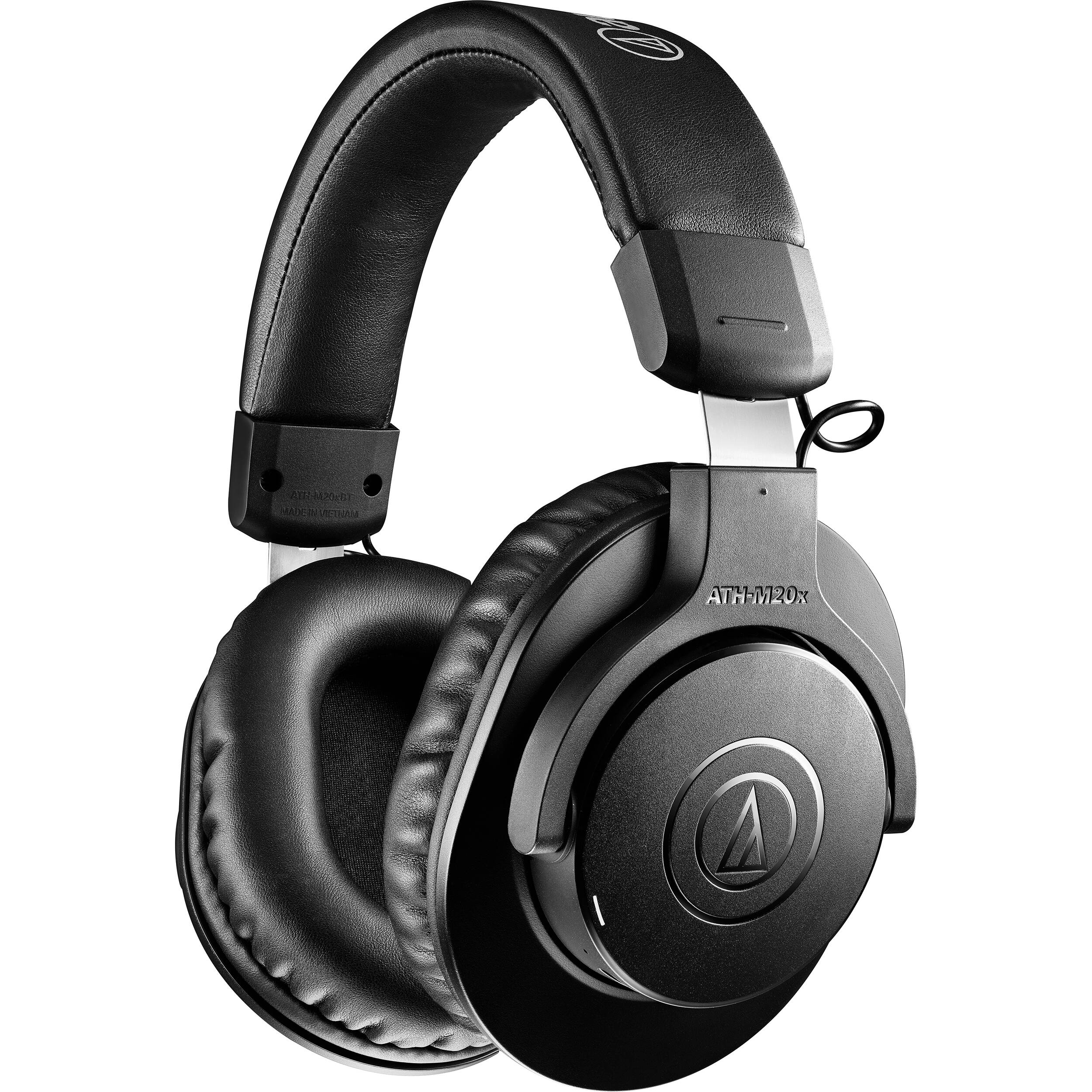 Audio Technica ATH-M20xBT Wireless Over-Ear Headphones (Black)