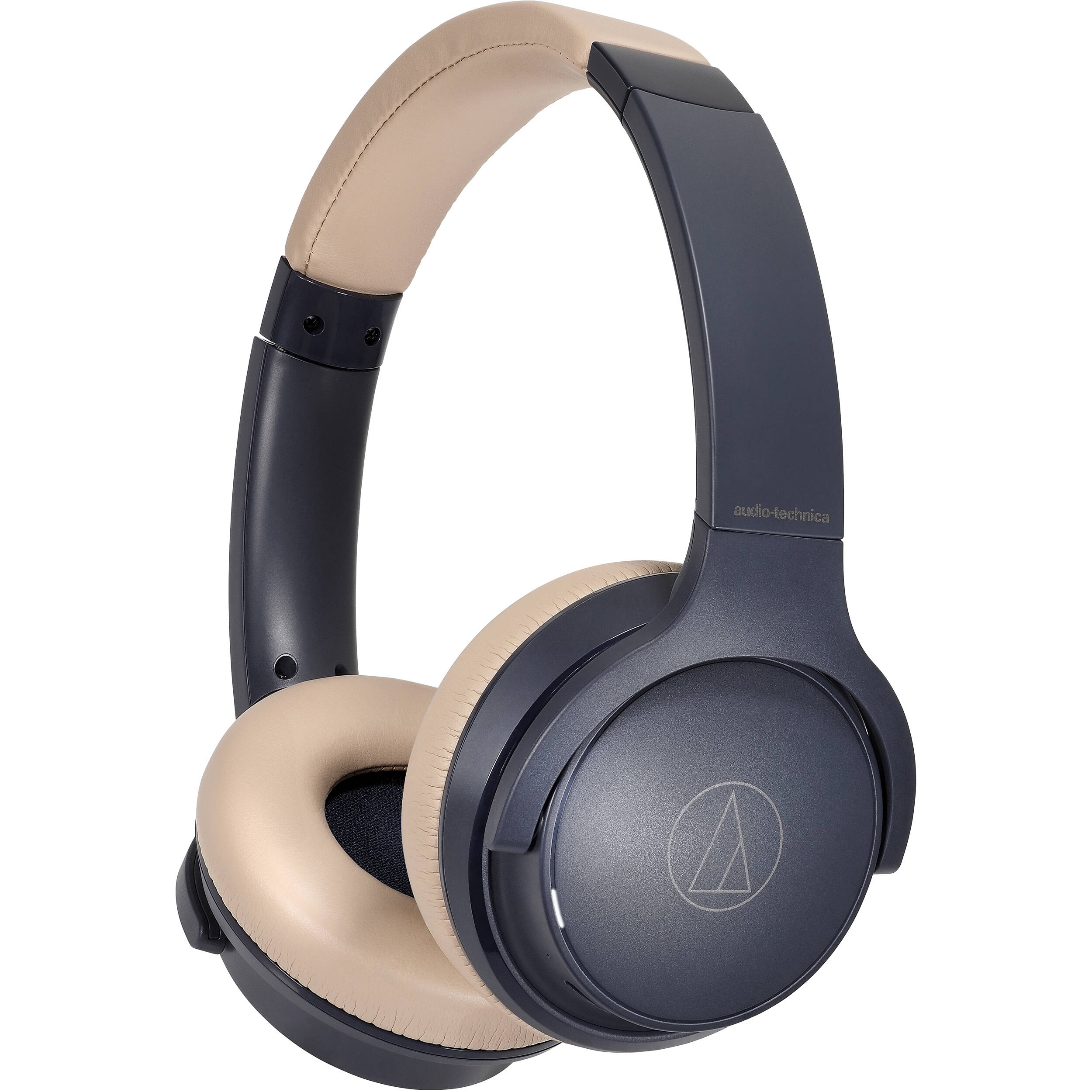 Audio Technica ATH-S220BT Wireless On-Ear Headphones (Navy Blue)