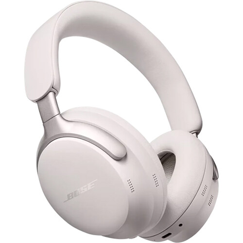 Bose QuietComfort Ultra Wireless Noise Canceling Over-Ear Headphones (White, 2nd Gen)