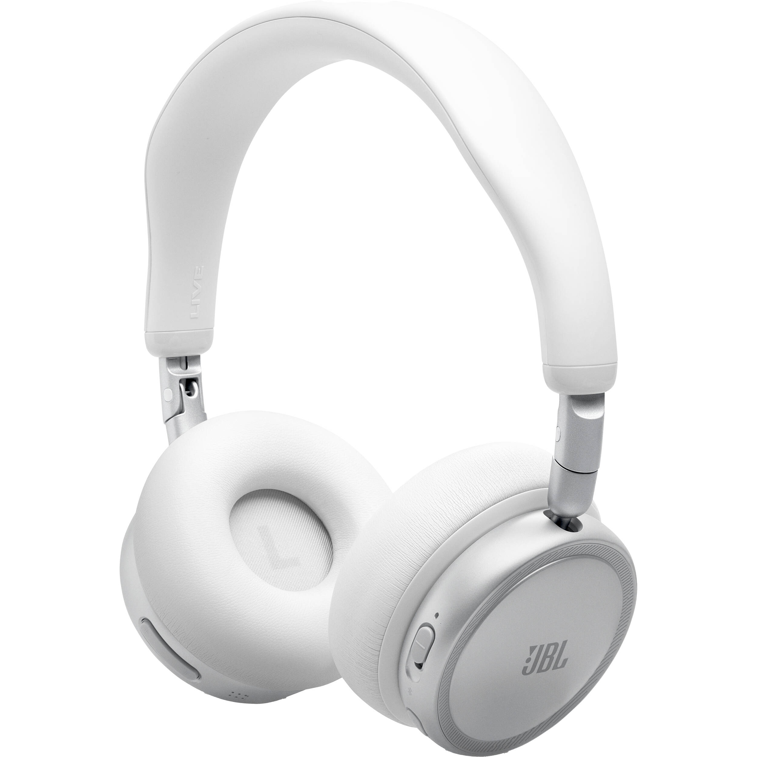 JBL Live 680NC Wireless Noise-Canceling On-Ear Headphones (White)