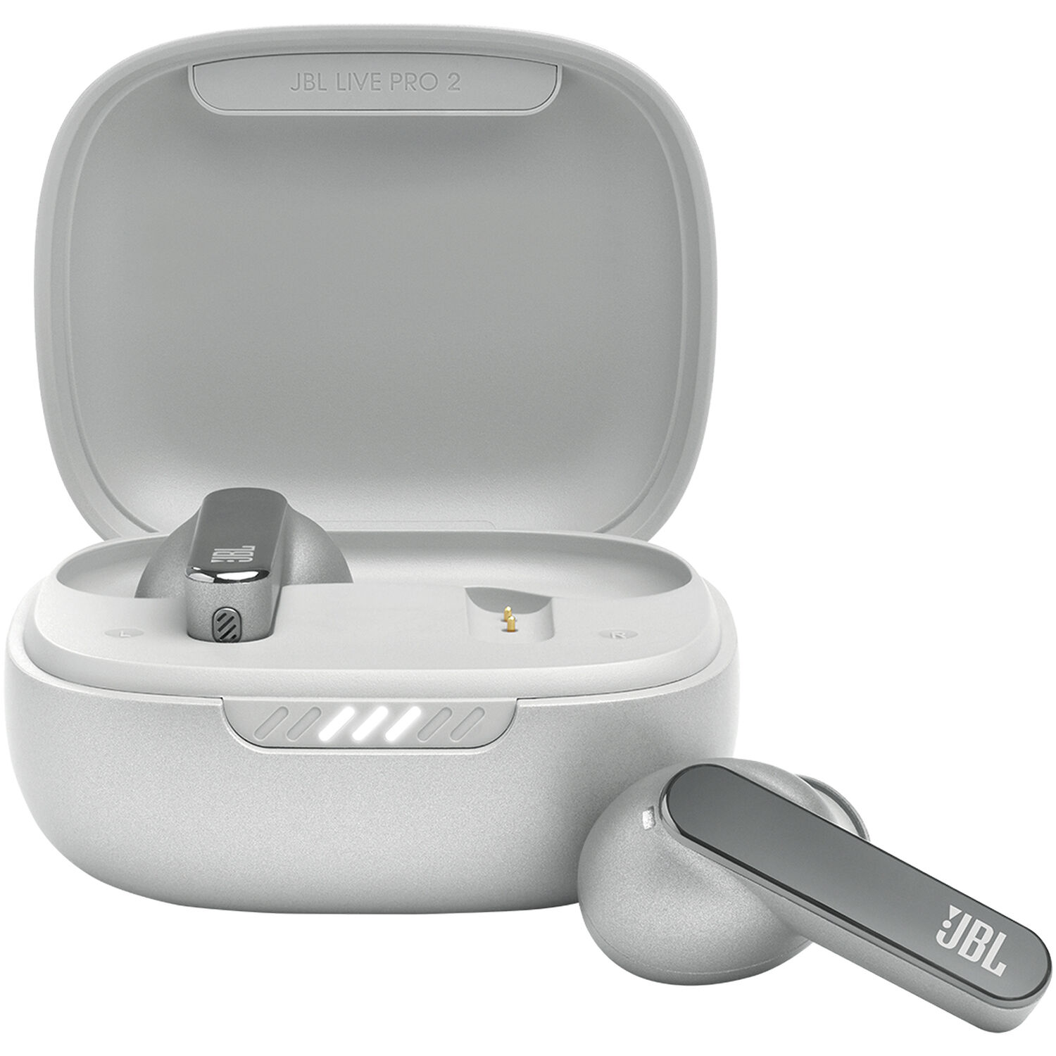 Jbl Live Pro 2 Noise-Canceling True Wireless In-Ear Headphones (Silver)