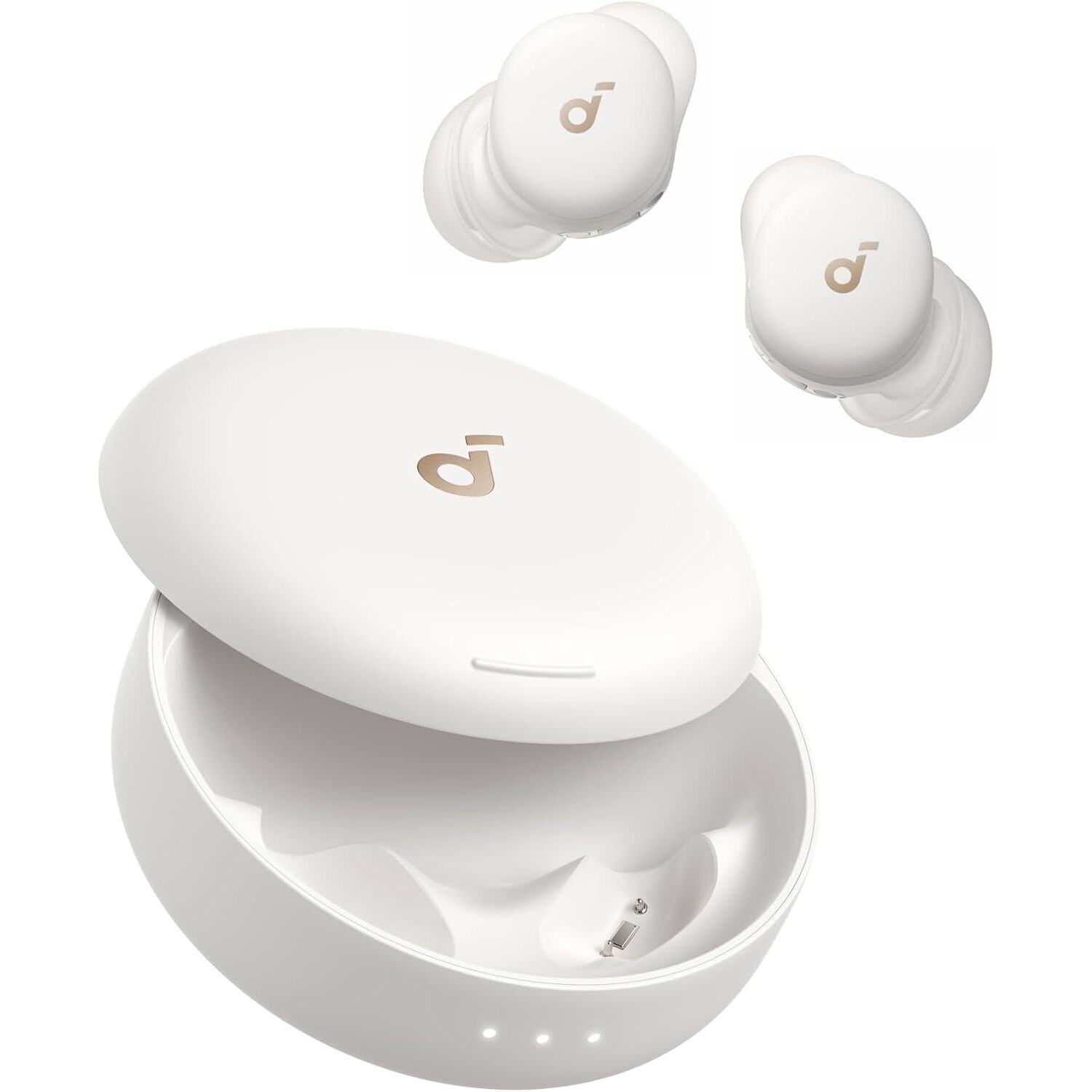 Soundcore by Anker Sleep A30 Special Sleep Earbuds with Triple Noise Reduction System (Lunar White)