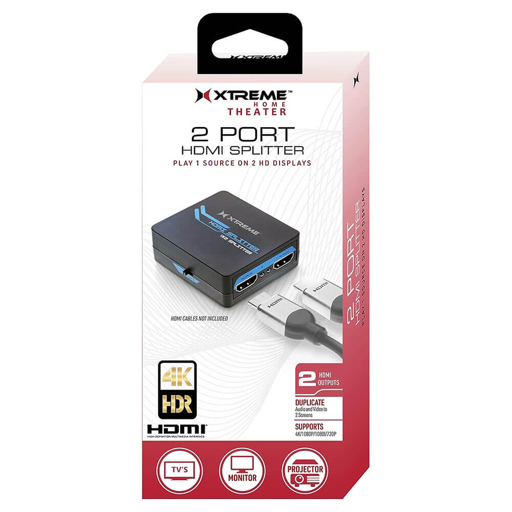 Xtreme 2 Port HDMI Splitter