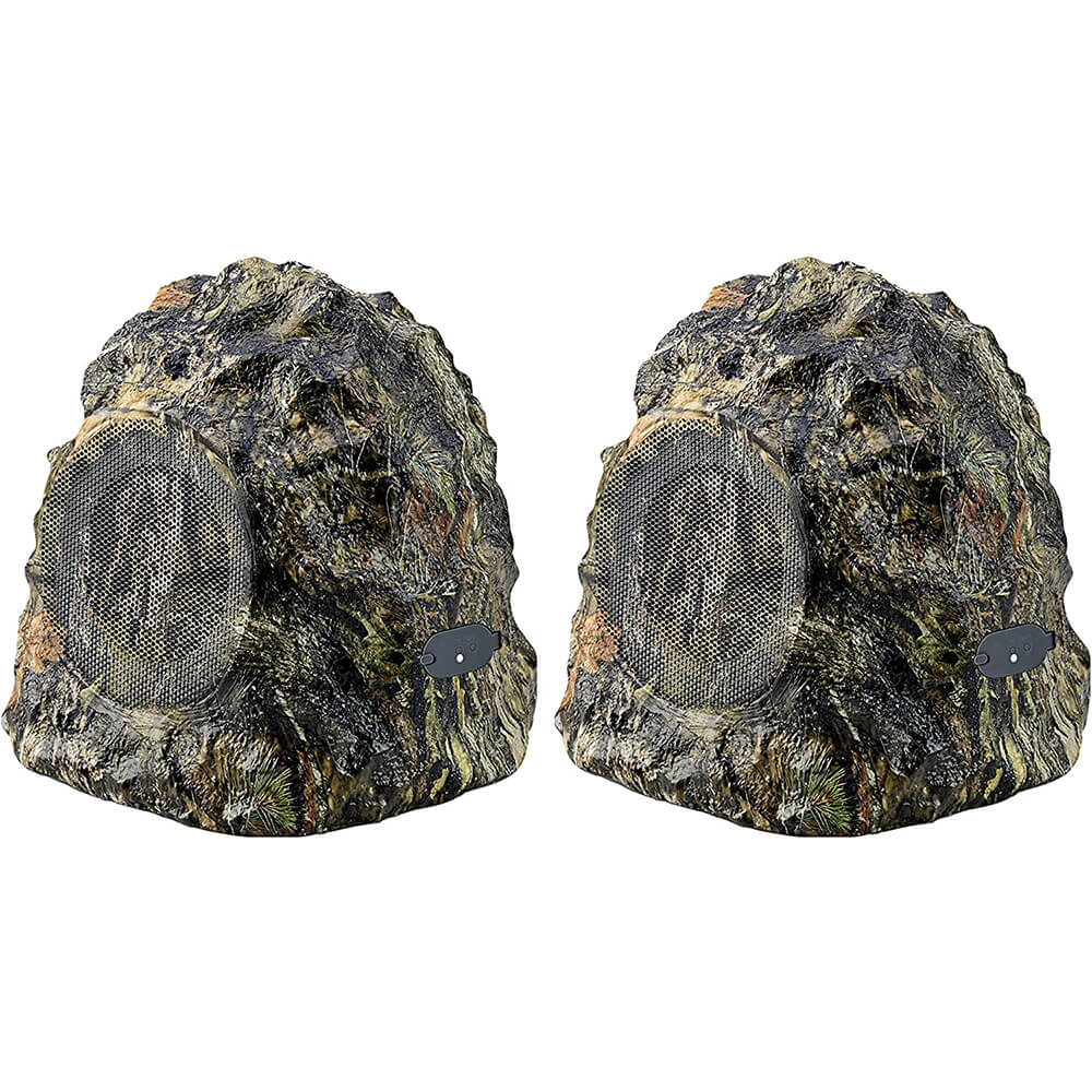 Ihome Wireless Waterproof Rock Speaker Set for Outdoors - Mossy Oak Camo