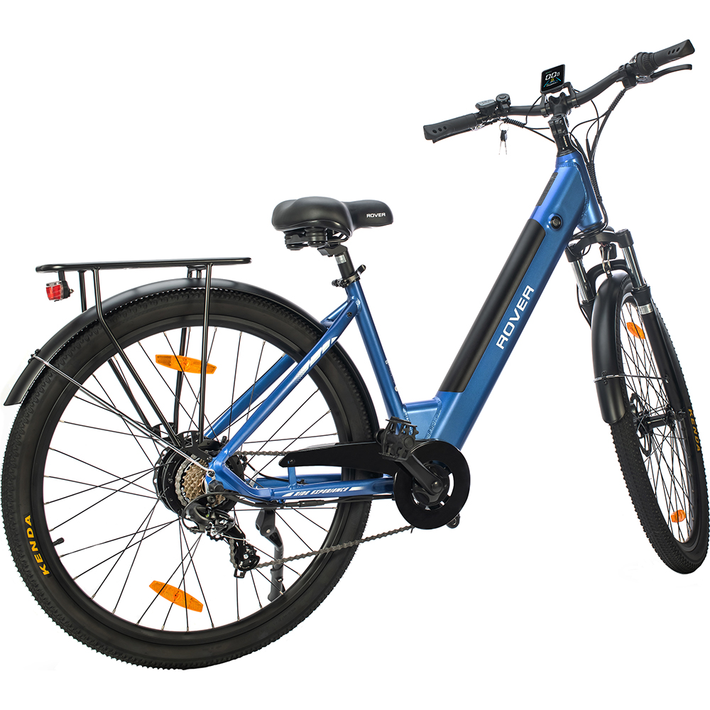 500-Watt Trekking E-Bike with Pedal Assist - Black