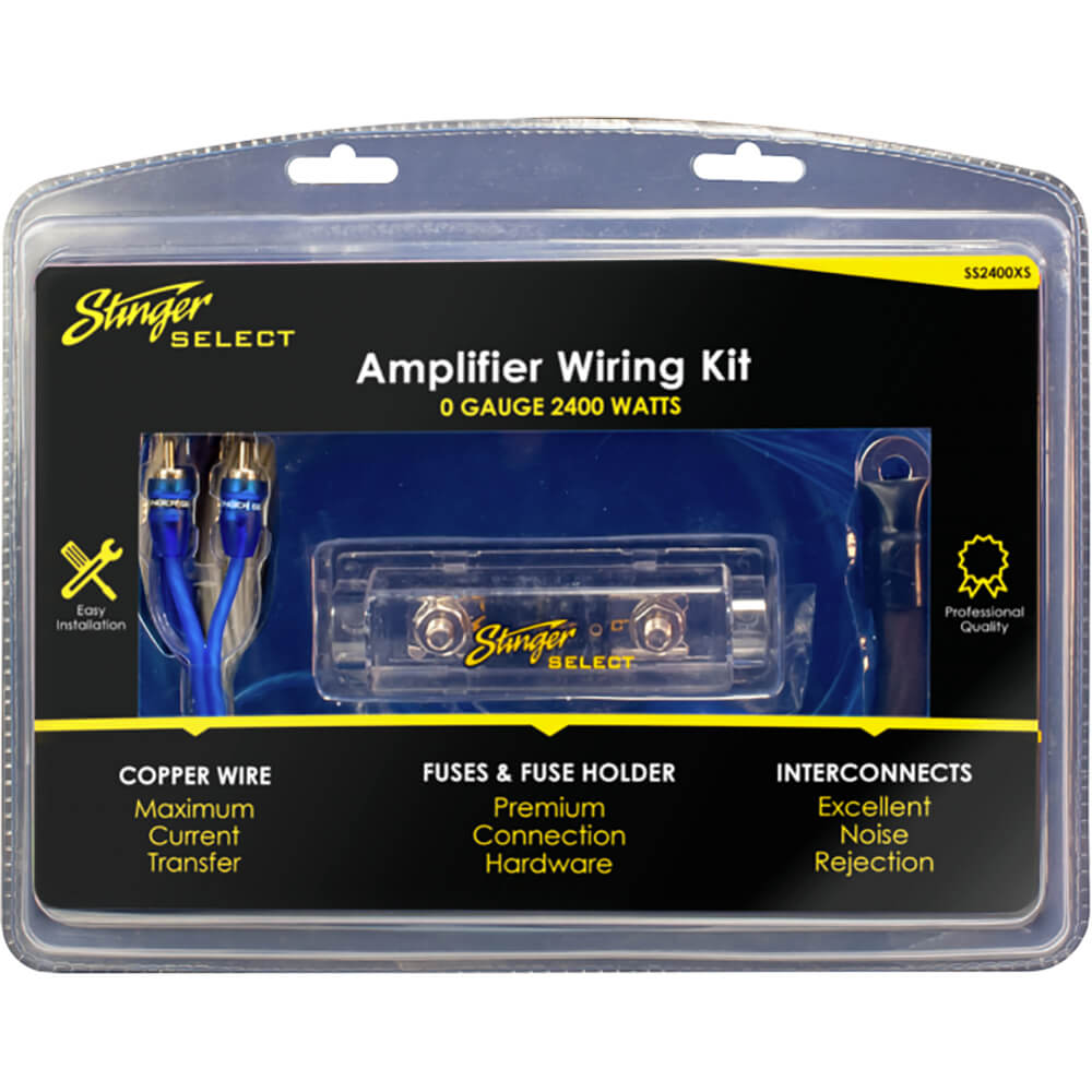 Stinger 1/0GA Copper 2400W Complete Wiring Kit