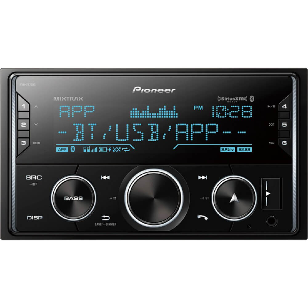 Pioneer Black Double DIN Digital Media Receiver With Built-In Bluetooth