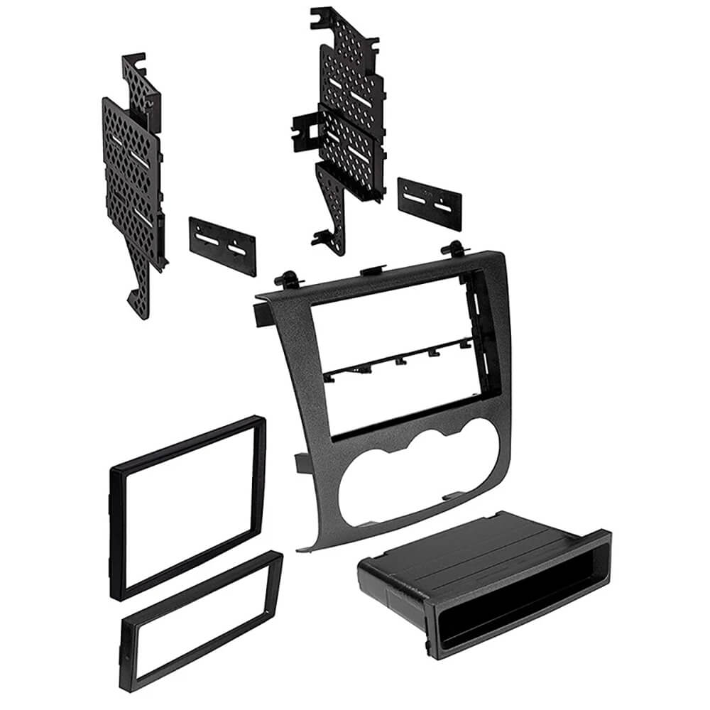 American International 2007-2013 Nissan Single/Double DIN Black Stereo Dash Kit with Pocket