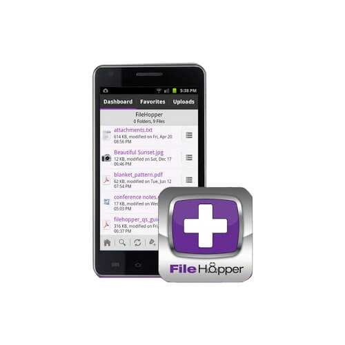 Security Coverage 10GB Storage Filehopper Mobile App w/3-Key