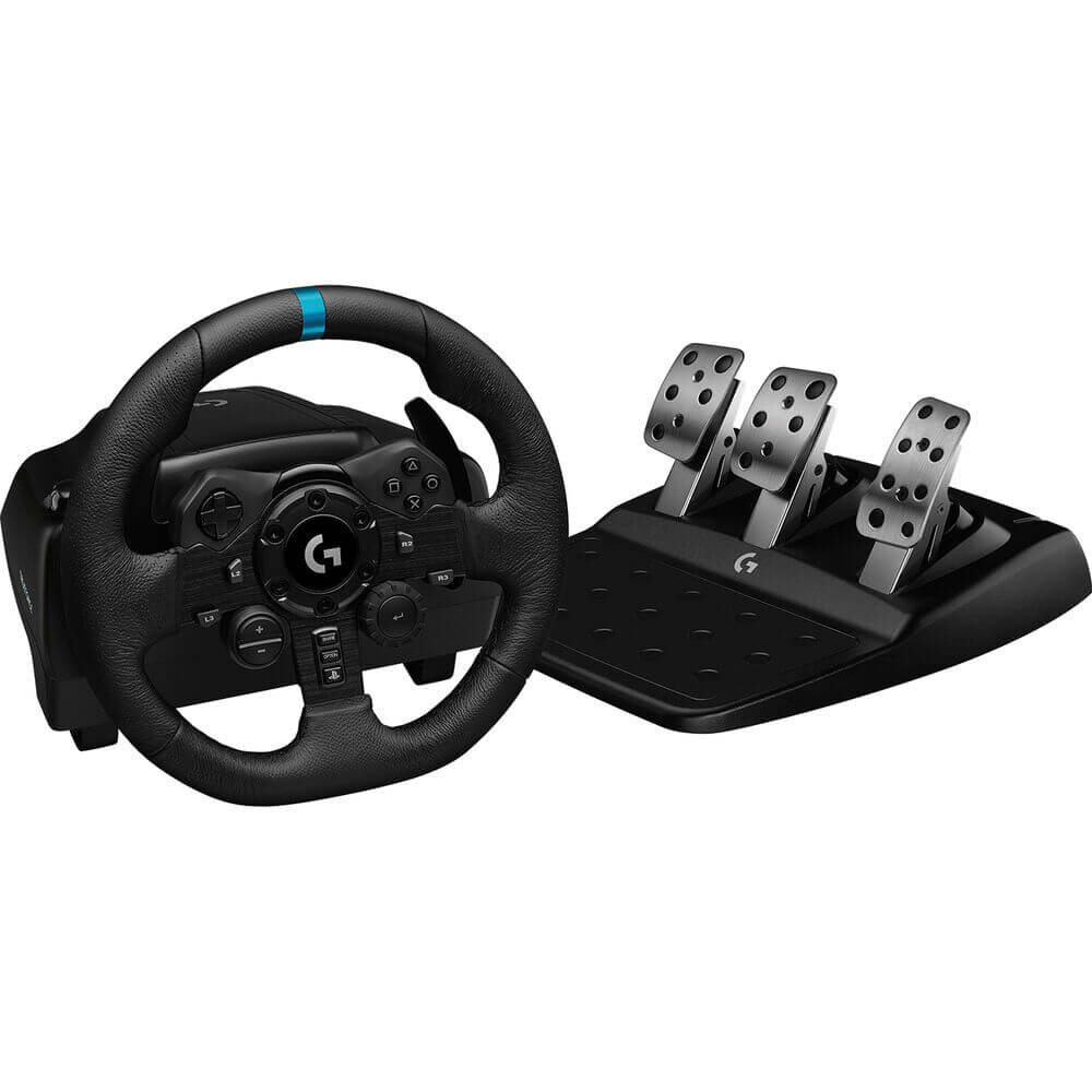 Logitech G923 Trueforce Sim Racing Wheel and Pedals for PC, PS4, and PS5