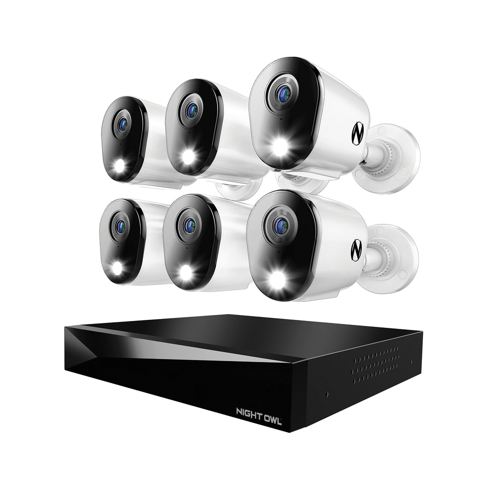 6-Camera 12-Channel 4K 2TB HDD DVR Security System