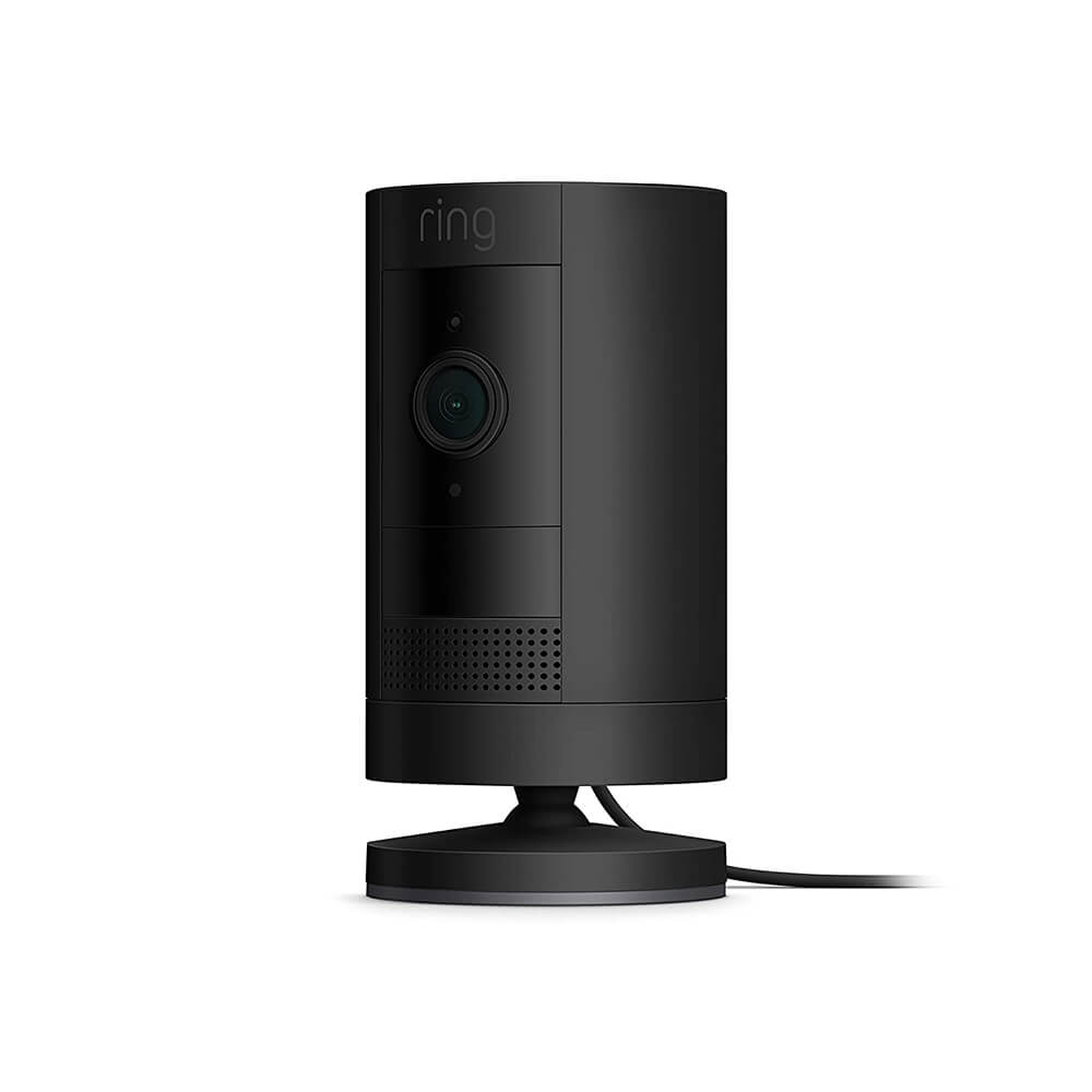 ring Stick Up Cam Plug-In Security Camera - Black