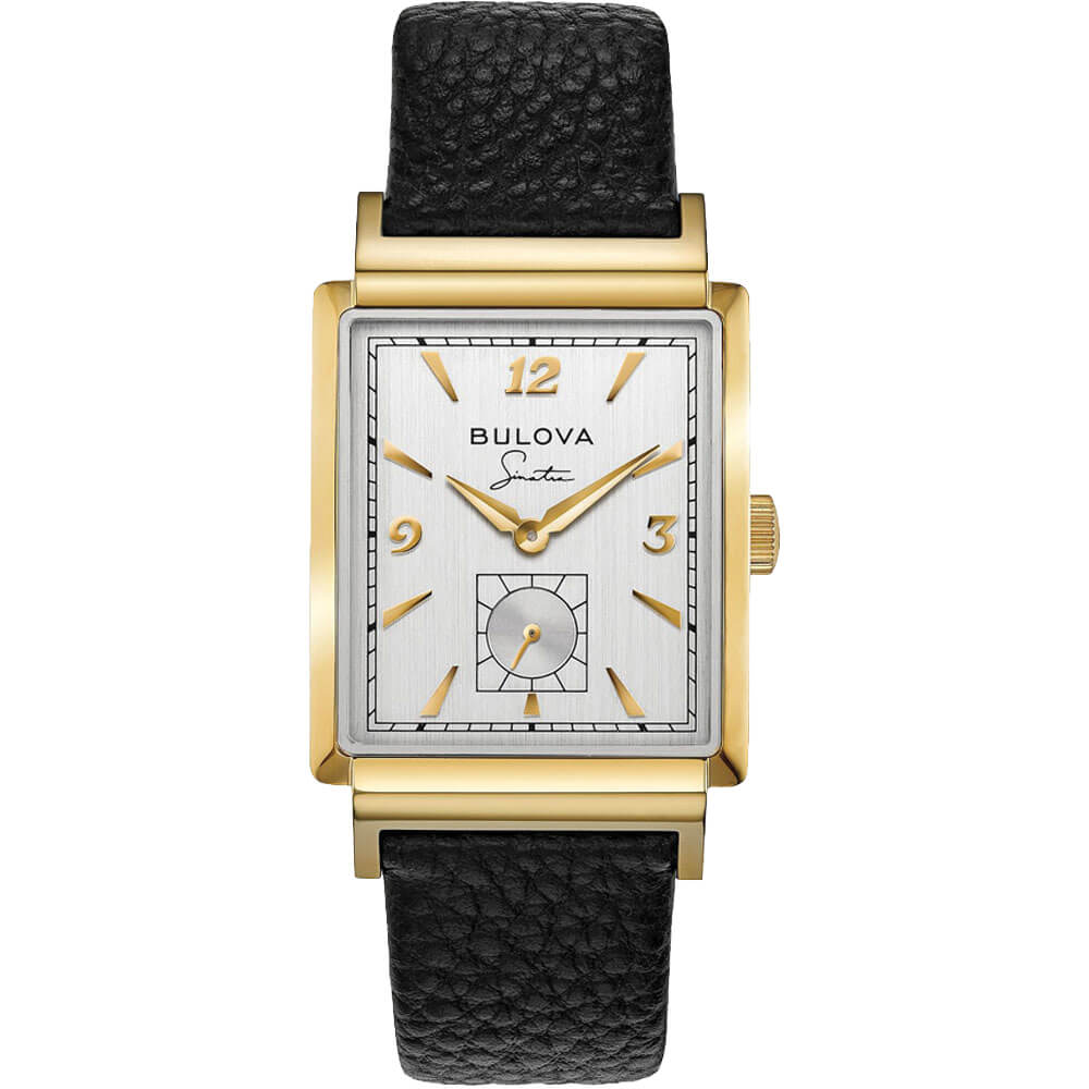 Frank Sinatra My Way Mens Quartz Watch - Black/Gold-Tone