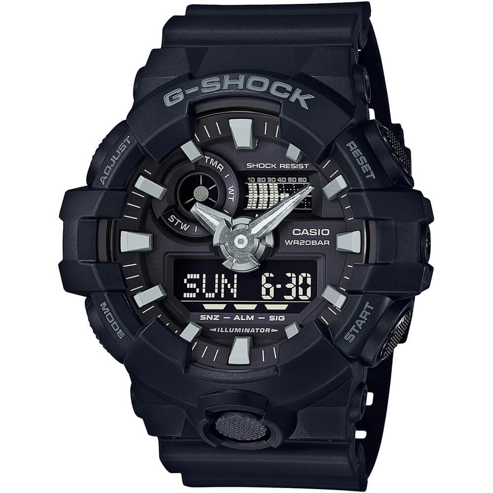 Casio Mens Black G-Shock Analog-Digital Watch