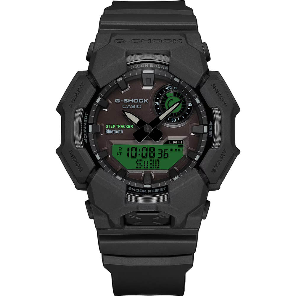 G-Shock GA-B010 Series Analog Digital Mens Watch - Black/Electro Green